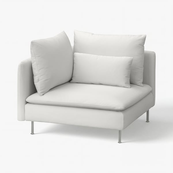 SÖDERHAMN Elemento modulare angolare, Blekinge bianco