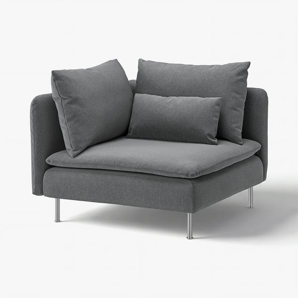 SÖDERHAMN Elemento modulare angolare, Johanneshov grigio scuro