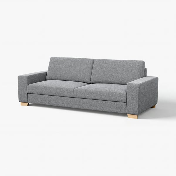 SÖRVALLEN Divano a 3 posti, Lejde grigio/nero