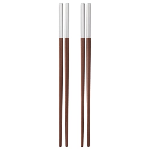 SÖTBJÖRNBÄR Bacchette, 2 coppie, marrone, 24 cm