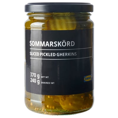 SOMMARSKÖRD Cetrioli sottaceto, a fette, 370 g