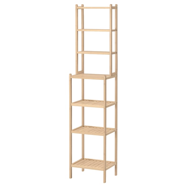 STEGESUND Scaffale, bambù chiaro, 36x28x162 cm