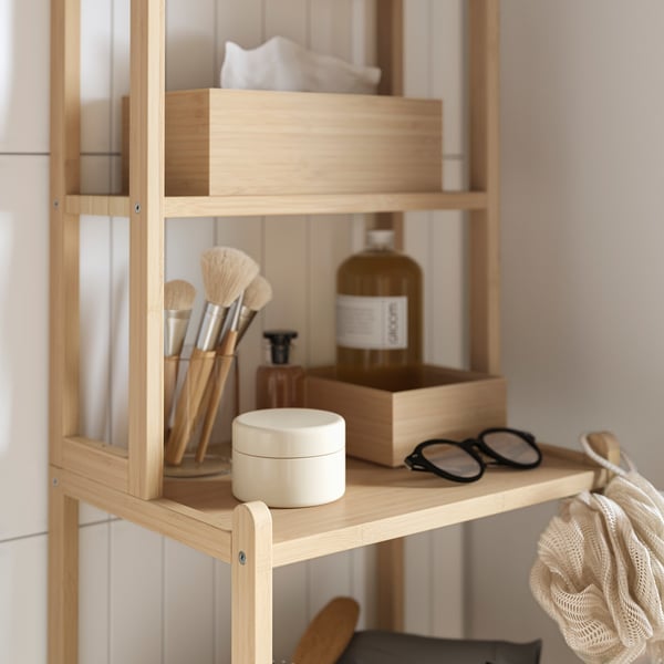 STEGESUND Scaffale, bambù chiaro, 36x28x162 cm