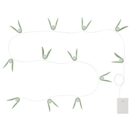 STRÅLA Illuminazione a LED, vischio a batterie/verde, 2.80 m