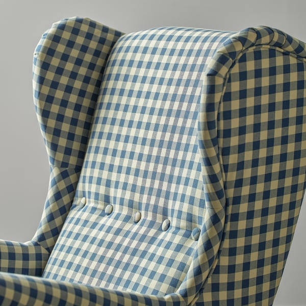 STRANDMON Poltrona, Sulviken blu/beige
