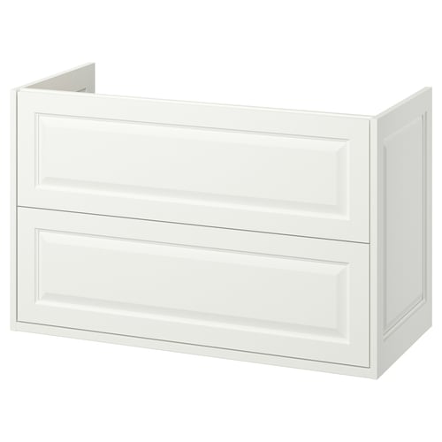 TÄNNFORSEN Mobile per lavabo con cassetti, bianco, 100x48x63 cm