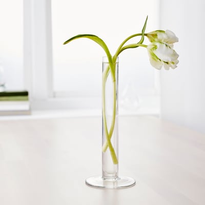 TAJT Vaso, vetro trasparente, 23 cm