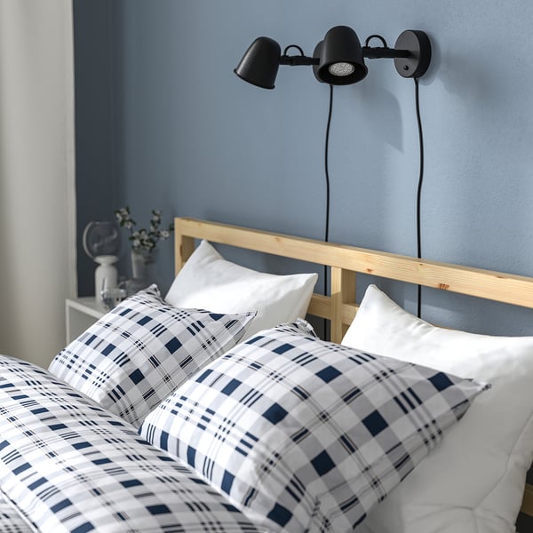 TARVA Struttura letto, pino/Luröy, 140x200 cm