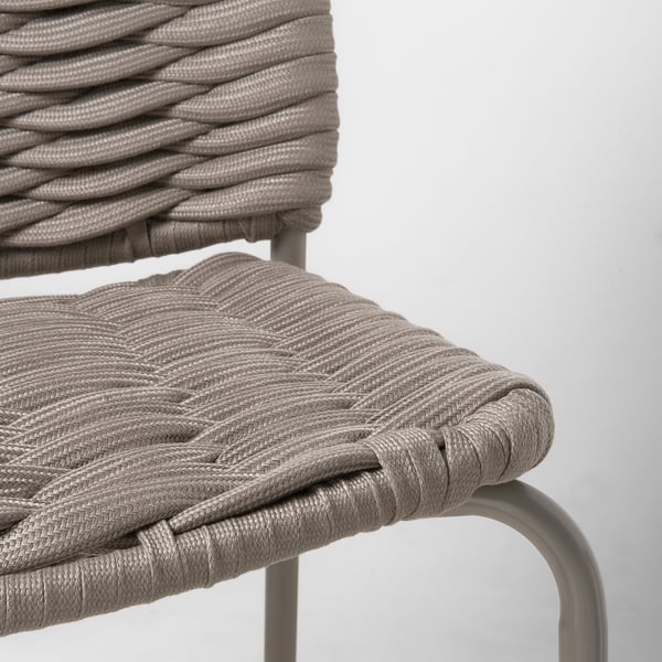 TEGELÖN Sedia, da interno/esterno, beige/beige