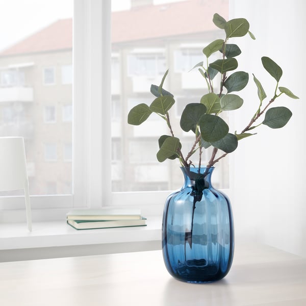 TONSÄTTA Vaso, blu, 21 cm