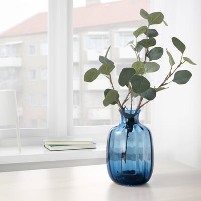 TONSÄTTA Vaso, blu, 21 cm