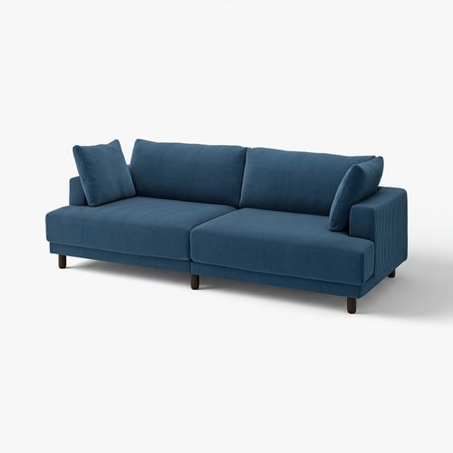 UPPÅKRA Divano a 3 posti componibile, Samsala blu scuro