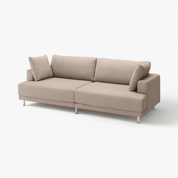 UPPÅKRA Divano a 3 posti componibile, Samsala grigio-beige