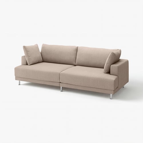 UPPÅKRA Divano a 3 posti componibile, Samsala grigio-beige