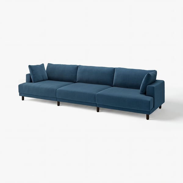UPPÅKRA Divano componibile a 4,5 posti, Samsala blu scuro