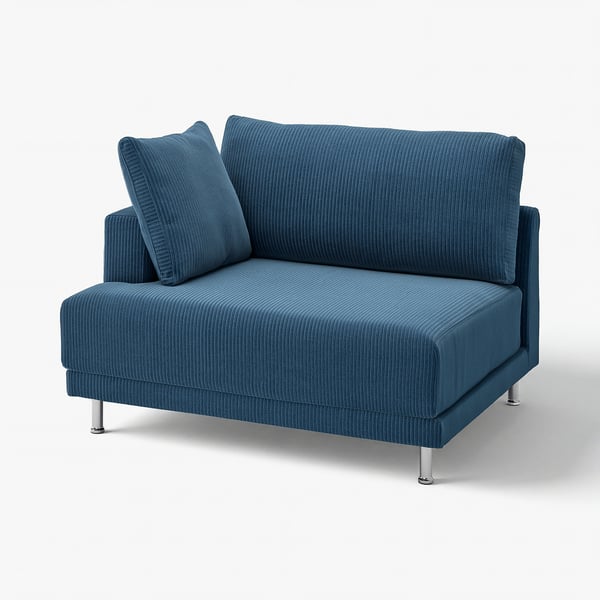 UPPÅKRA Elemento a 1,5 posti, con bracciolo sinistro/Samsala blu scuro