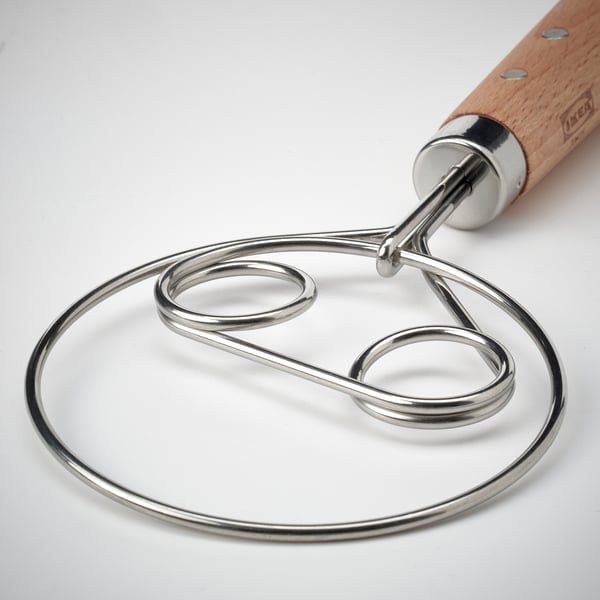 VARDAGEN Frusta per impastare, inox/faggio, 26 cm