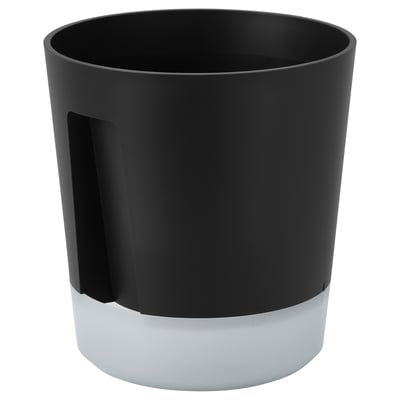VÅRDTRÄD Vaso a riserva d'acqua, da interno/esterno trasparente/antracite, 15 cm