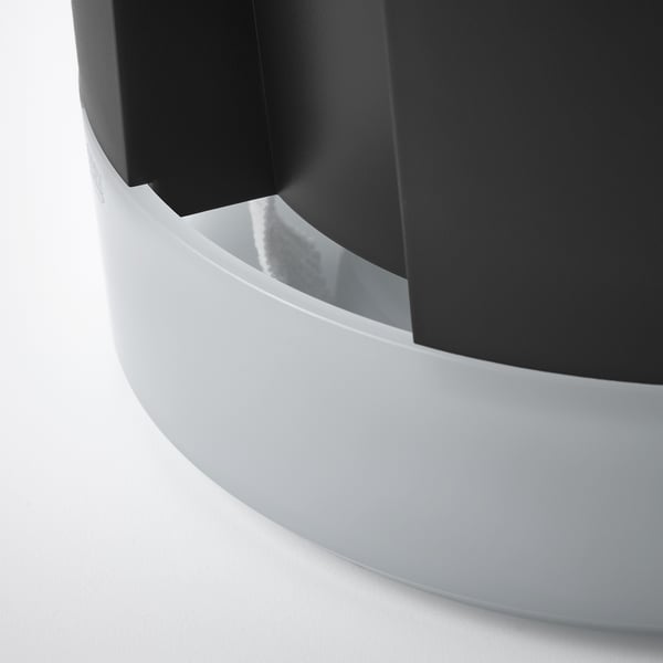 VÅRDTRÄD Vaso a riserva d'acqua, da interno/esterno trasparente/antracite, 19 cm
