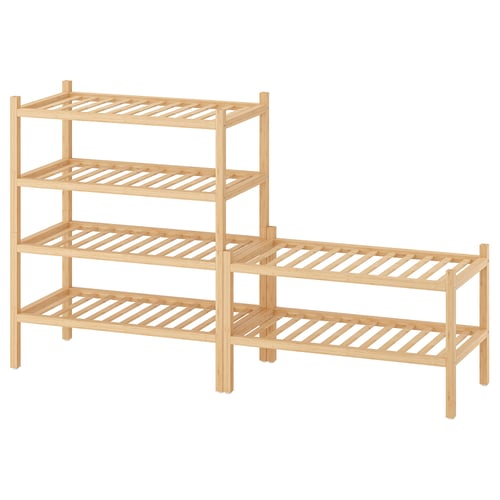 VASSKÄR Set mobili ingresso, 3 pezzi, bambù