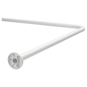 VIKARN Bastone per tenda doccia, bianco