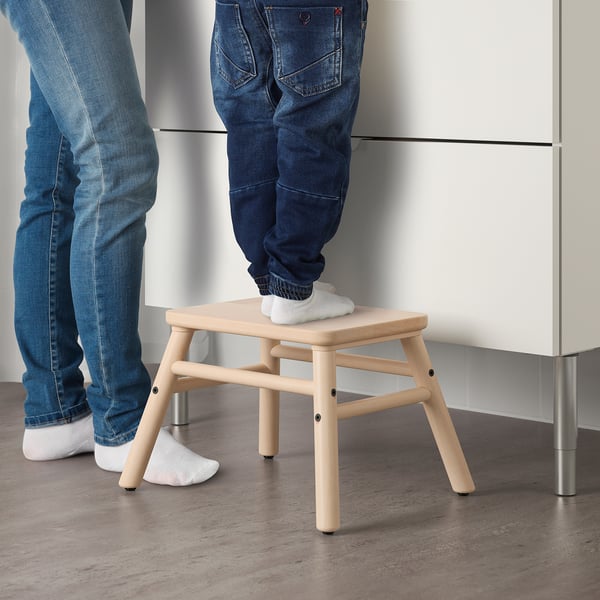 VILTO Scaletta/sgabello, betulla