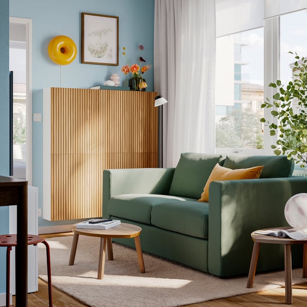 VIMLE Divano a 2 posti, Johanneshov verde scuro