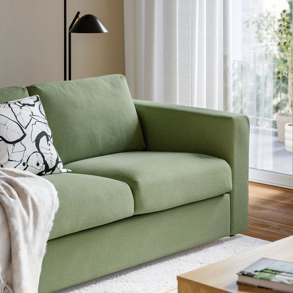 VIMLE Divano a 2 posti, Mosshed grigio-verde
