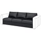 VIMLE Elemento a 3 posti, Grann/Bomstad nero