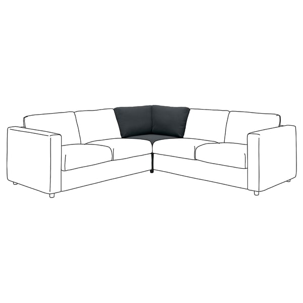 VIMLE Elemento modulare angolare, Knäbäck antracite
