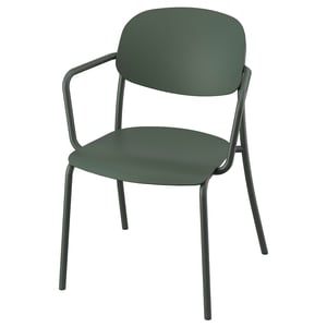 VISINGSÖ Sedia con braccioli, da esterno/verde intenso