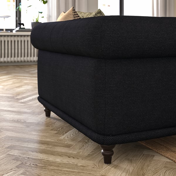VISKAFORS Poltrona 1,5 posti, Lejde antracite/marrone