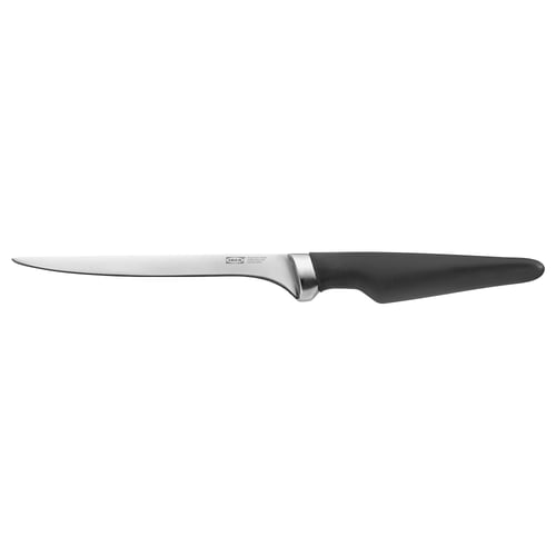 VÖRDA Coltello per sfilettare, nero, 17 cm