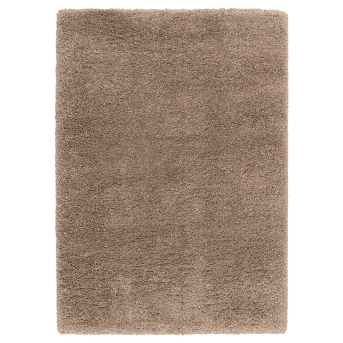 VOLLERSLEV Tappeto, pelo lungo, beige, 160x230 cm