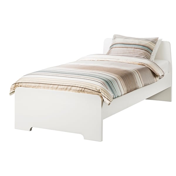 ASKVOLL Estructura de cama, blanco, 90x200 cm