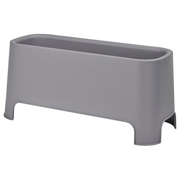 ASPAREN Macetero, gris ext, 89x38 cm
