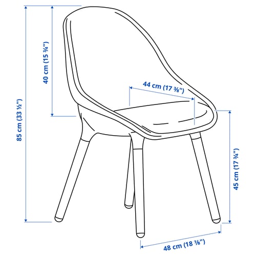 BALTSAR Silla, blanco