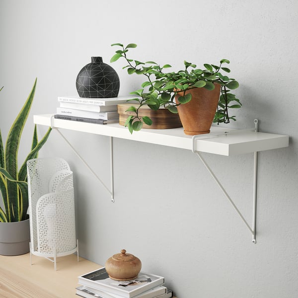 BERGSHULT / PERSHULT Repisa, blanco/blanco, 80x20 cm