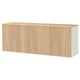 BESTÅ Buffet, blanco/Björköviken chapa roble, 180x42x66 cm