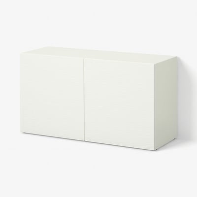 BESTÅ Gabinete, Laxviken blanco, 120x42x64 cm