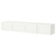 BESTÅ Rack de TV, blanco/Pipmakare blanco, 240x42x38 cm