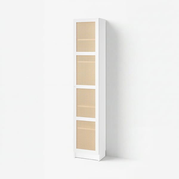BILLY / HÖGADAL Gabinete, blanco, 40x30x202 cm