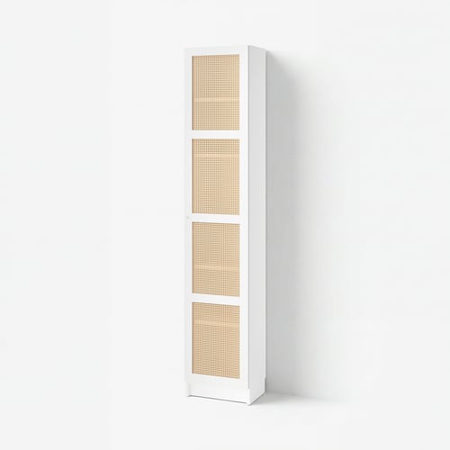 BILLY / HÖGADAL Gabinete, blanco, 40x30x202 cm