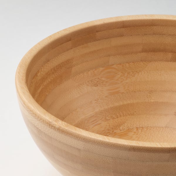 BLANDA MATT Ensaladera, bambú, 28 cm