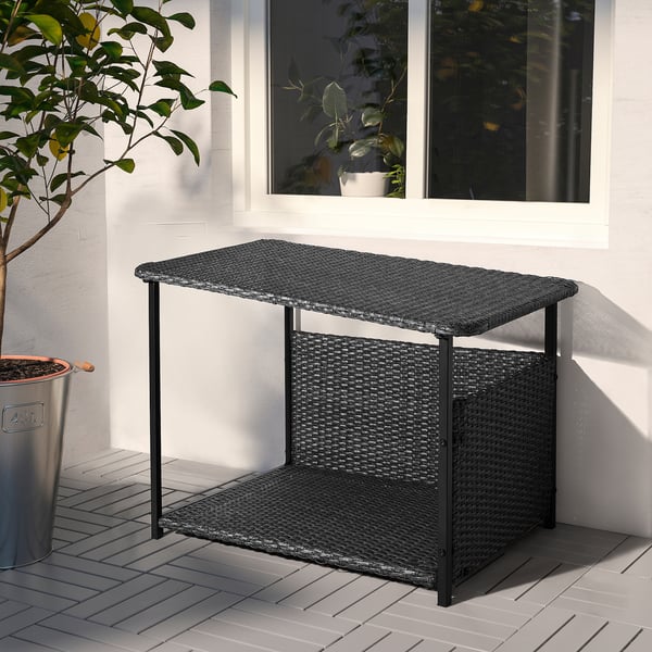 BOLMSÖ Cama para perro, ext Gris oscuro