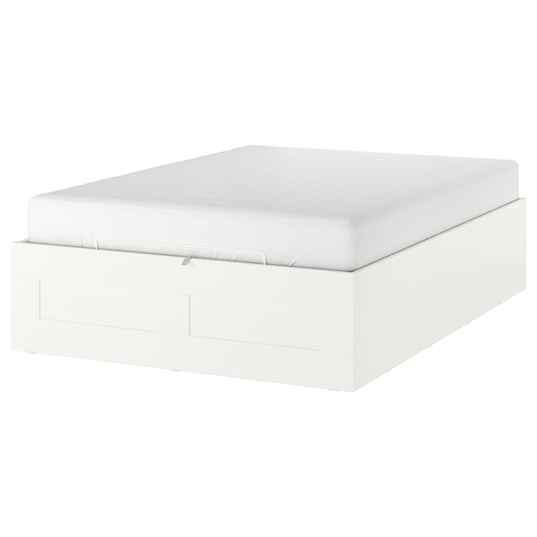 BRIMNES Cama baúl, blanco, 140x200 cm