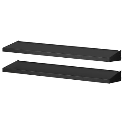 BROR Estante de pared, vertical, negro, 85x25 cm