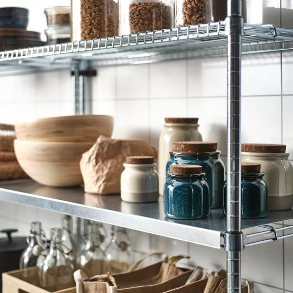 BRUGDHAJ Frasco con tapa, azul, 1 l