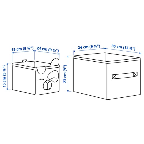 DRÖMSLOTT Cajas, set de 2