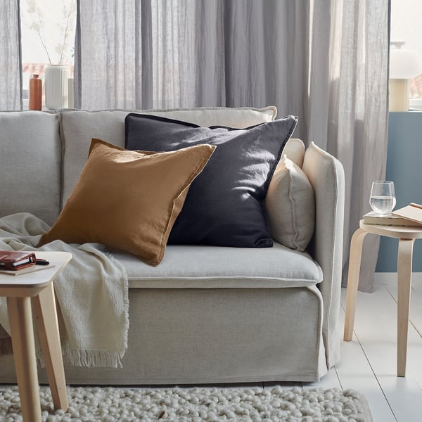 DYTÅG Funda de cojín, beige oscuro, 65x65 cm